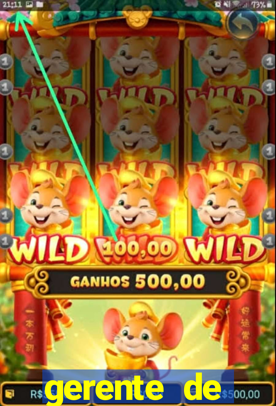 gerente de plataforma slots